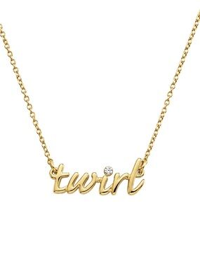 KATE SPADE • Gold Say Yes Twirl Necklace